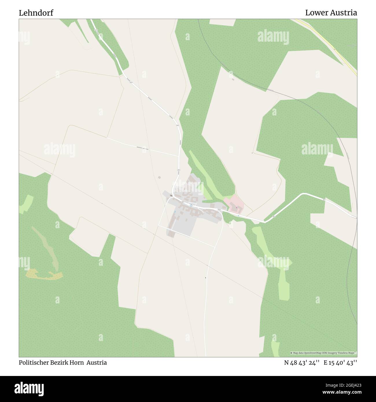 Lehndorf, Politischer Bezirk Horn, Austria, Lower Austria, N 48 43' 24 ...