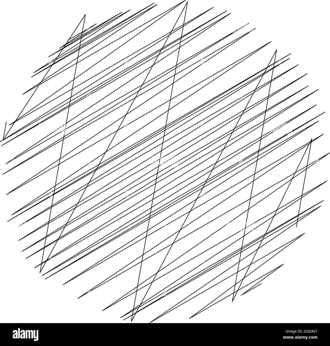 Geometric crisscross, zigzag, edgy lines element. Wavy, waving random ...