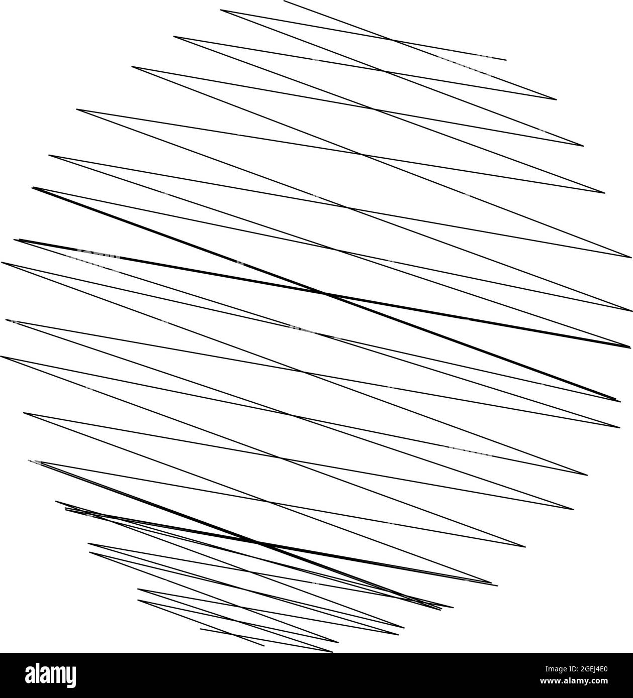 Geometric crisscross, zigzag, edgy lines element. Wavy, waving random ...