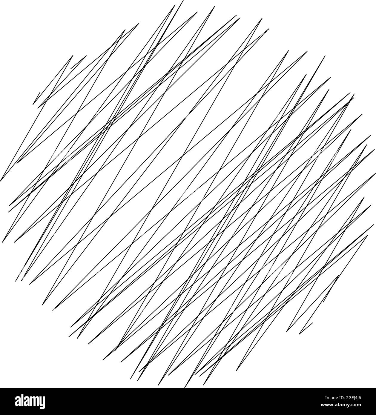 Geometric crisscross, zigzag, edgy lines element. Wavy, waving random ...