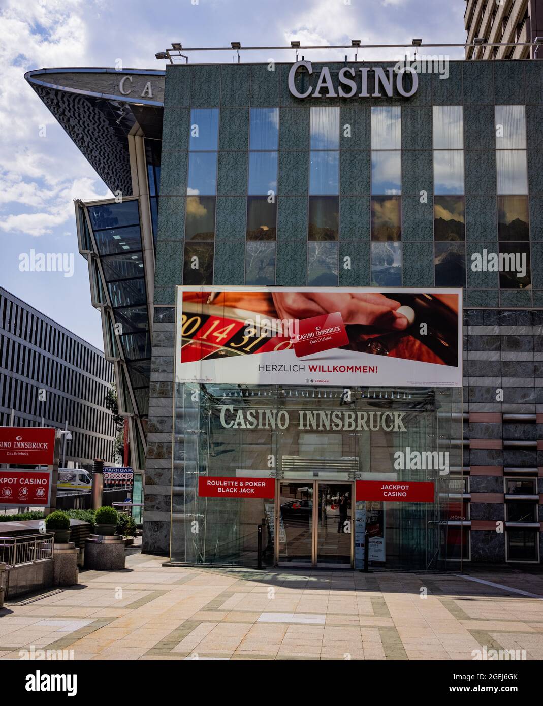 The Casino of Innsbruck in the heart of the city - INNSBRUCK, AUSTRIA, EUROPE - JULY 29, 2021 Stock Photo
