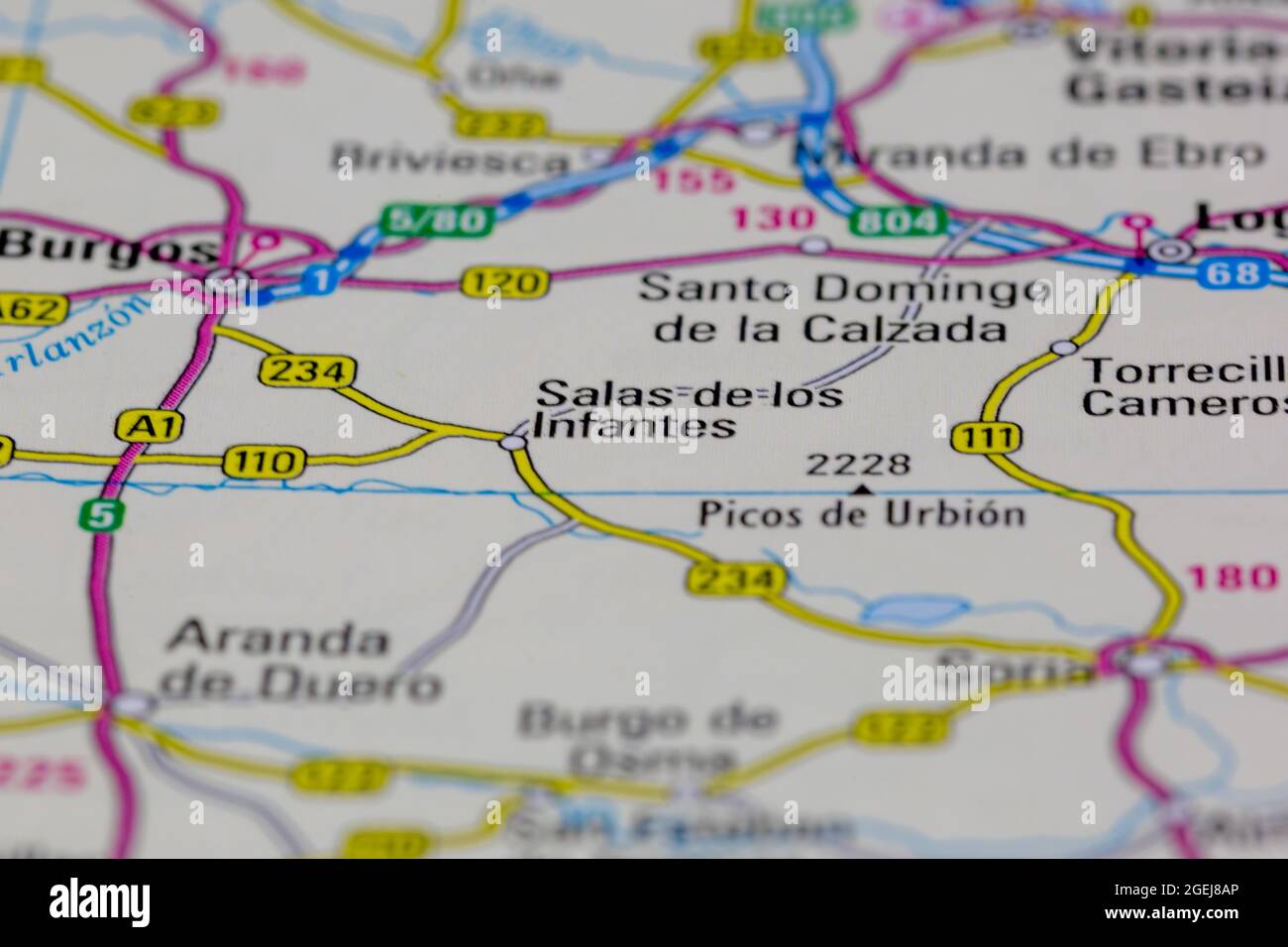 Map of salas de los infantes hires stock photography and images Alamy