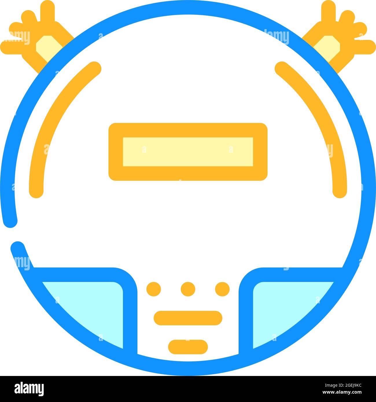 vacuum cleaner robot color icon vector illustration Stock Vector Image ...