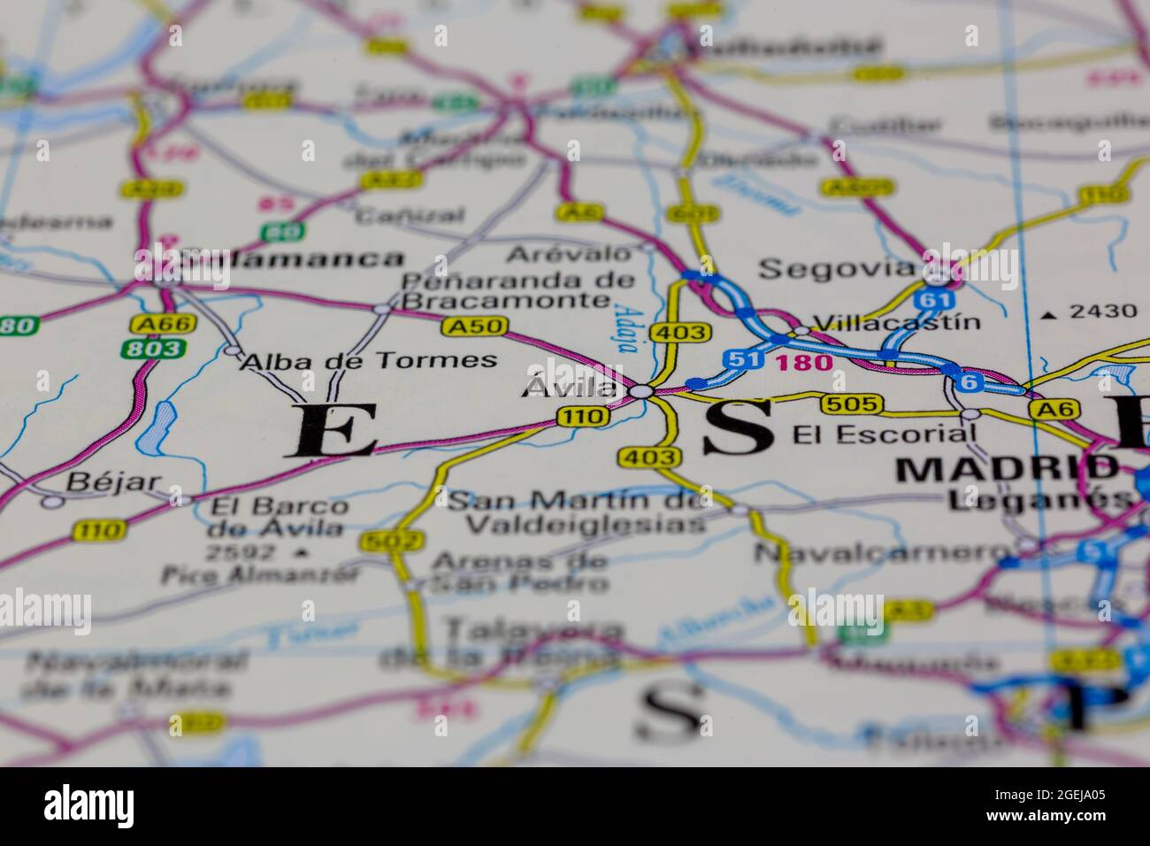 Avila map hires stock photography and images Alamy