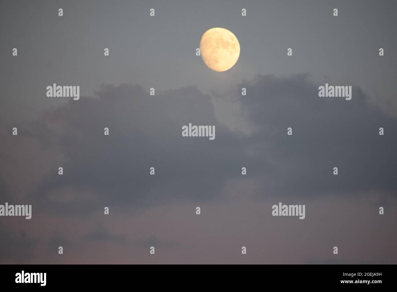 august full moon Stock Photo