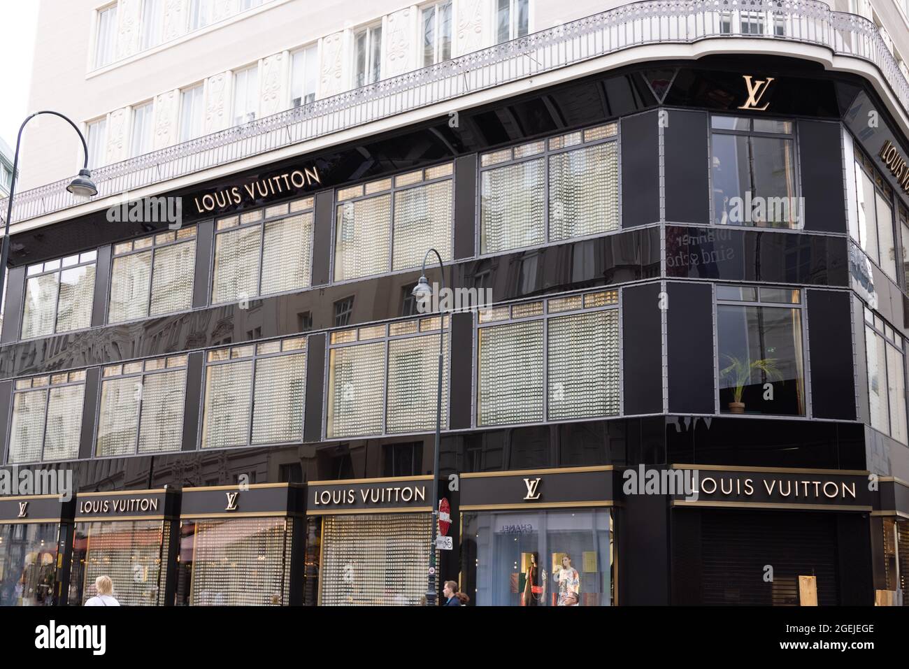 Artwork On Exterior Louis Vuitton Store Editorial Stock Photo - Stock Image