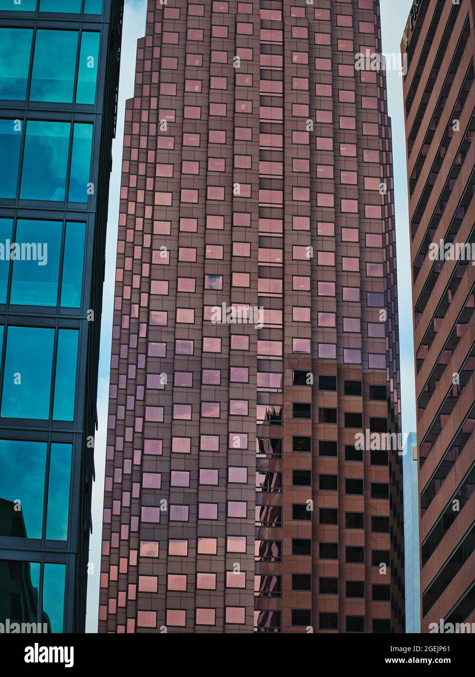Skyscapers in a modern city seen from below Stock Photo - Alamy