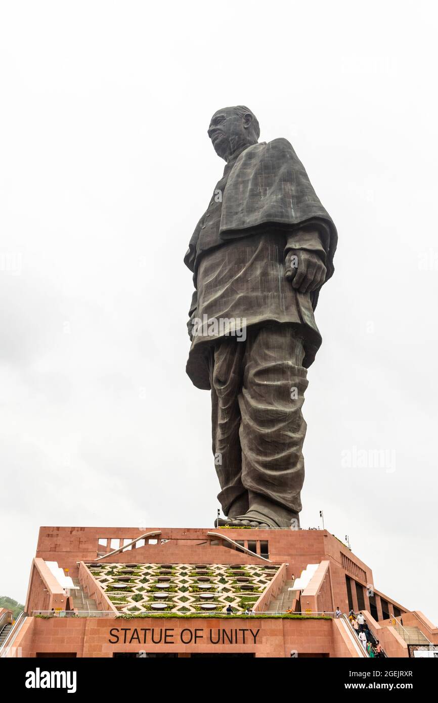 World's tallest monument, Statue of Unity at Narmada valley, Kevadiya ...