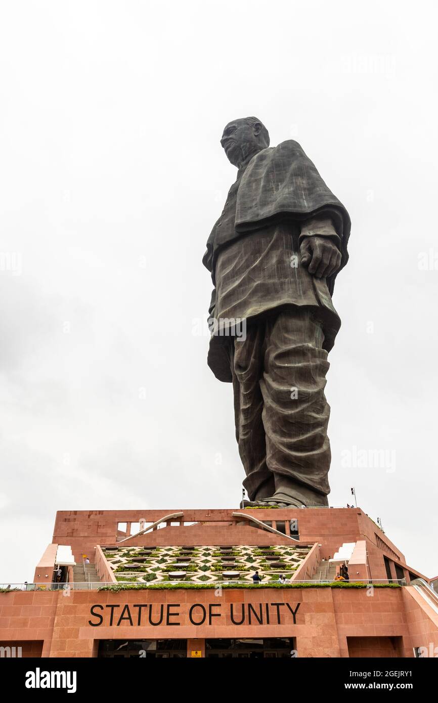 World's tallest monument, Statue of Unity at Narmada valley, Kevadiya ...