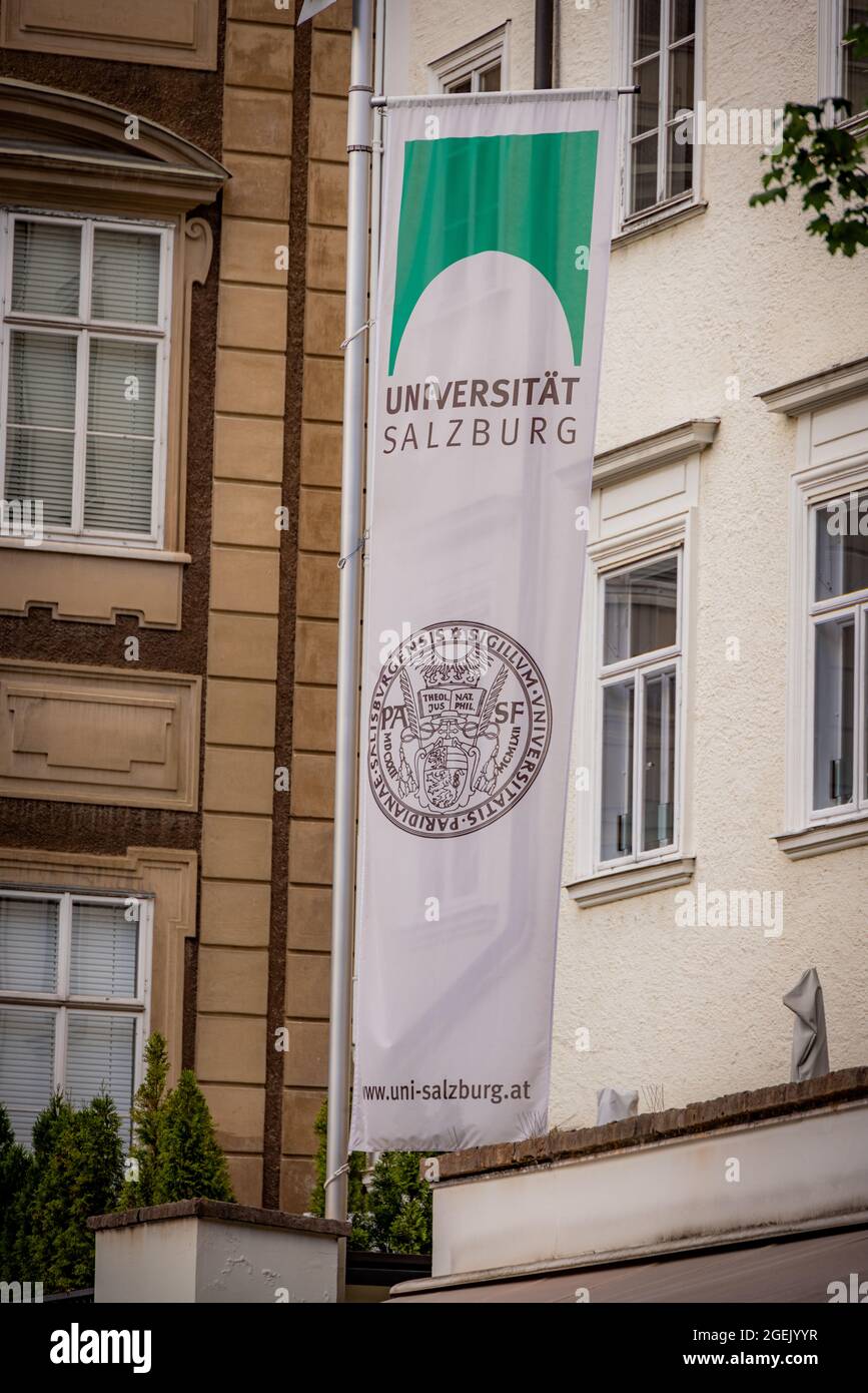 University of Salzburg Wallistrakt in the old town - SALZBURG, AUSTRIA, EUROPE - AUGUST 3, 2021 Stock Photo