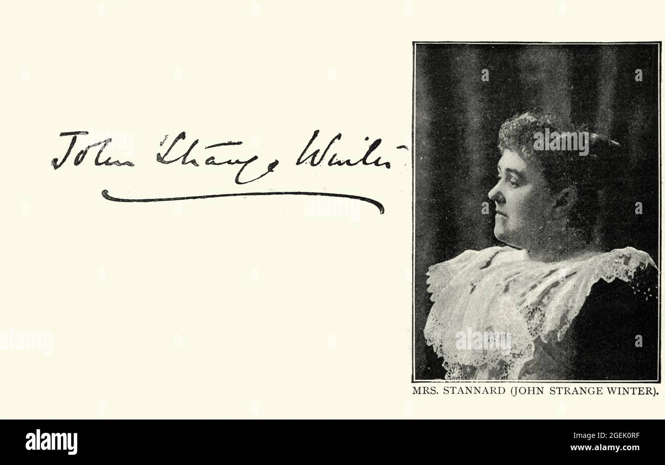 Vintage photograph of Henrietta Eliza Vaughan Stannard writing under