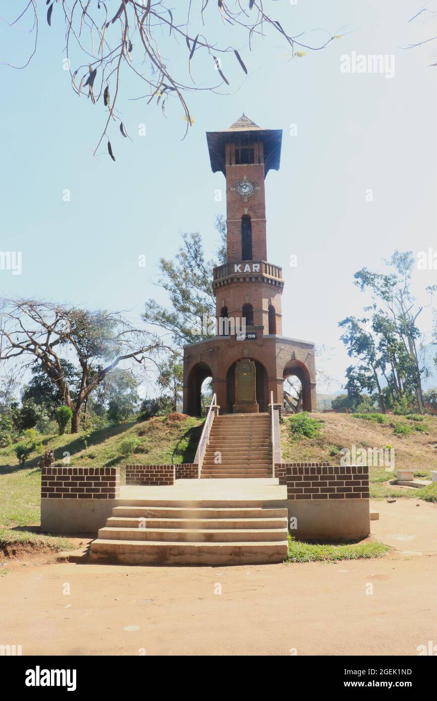 The King African Rifles (KAR) is seen in Zomba. It is one of the historic places in the counytry's first capital city. Zomba, Malawi. Stock Photo