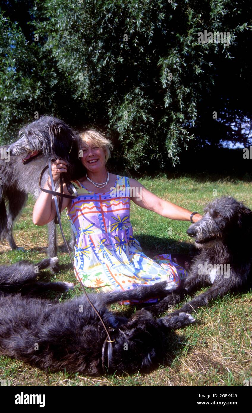 Babette Cole, English children's writer and illustrator at her home in