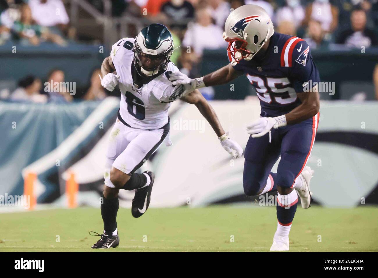 LANDOVER, MD - SEPTEMBER 25: Philadelphia Eagles wide receiver Zach Pascal  (3) warms up during the game between the Philadelphia Eagles and the  Washington Commanders on September 25, 2022 at Fedex Field