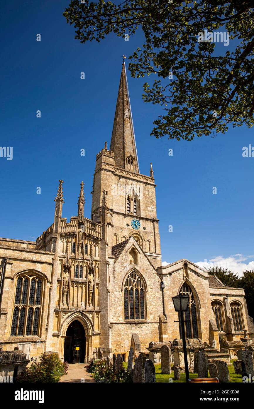 UK, England, Oxfordshire, Burford, St John the Baptist Church Stock Photo