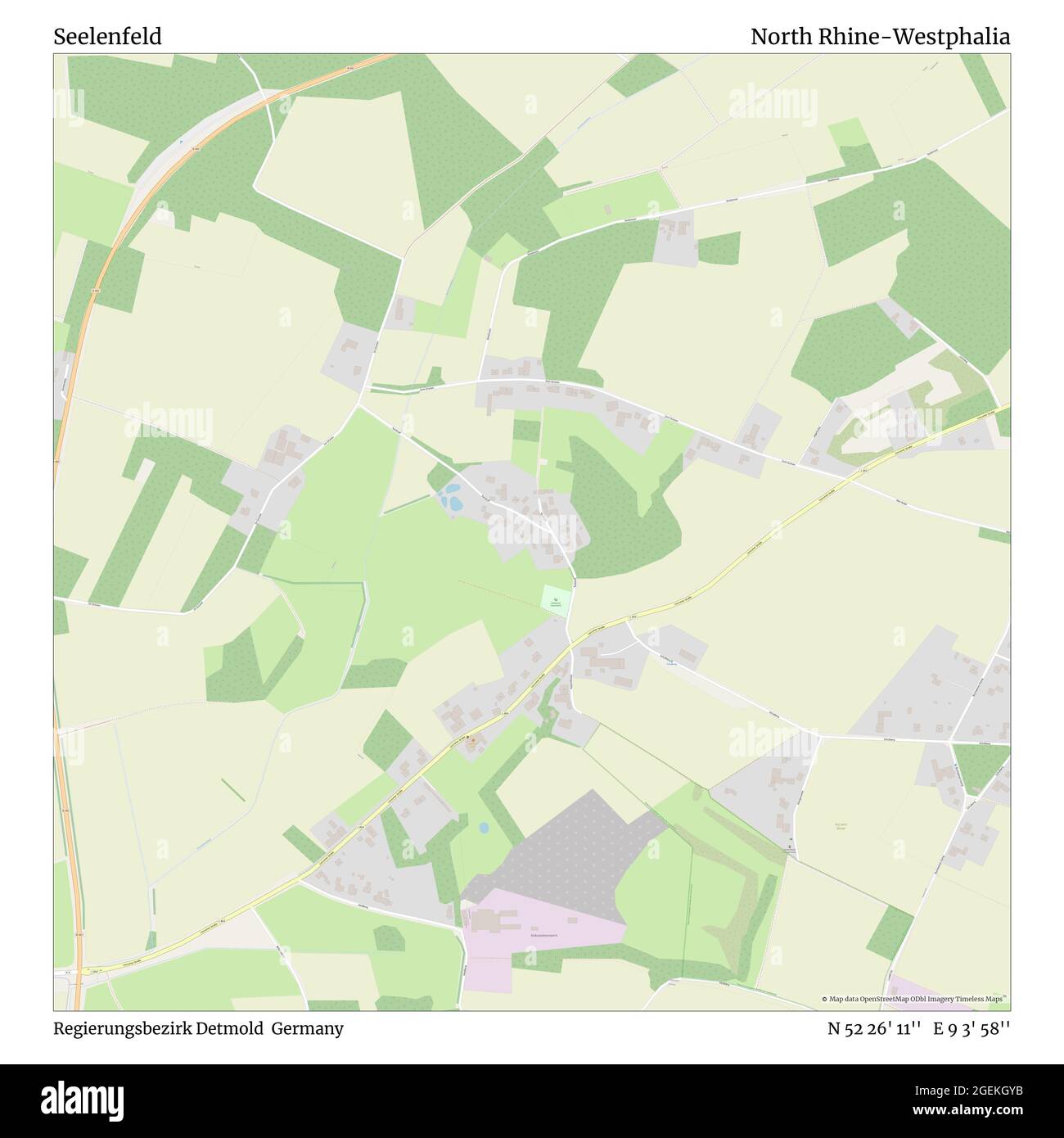 Seelenfeld Regierungsbezirk Detmold Germany North Rhine Westphalia N 52 26 11 E 9 3 58 Map Timeless Map Published In 21 Travelers Explorers And Adventurers Like Florence Nightingale David Livingstone Ernest Shackleton Lewis