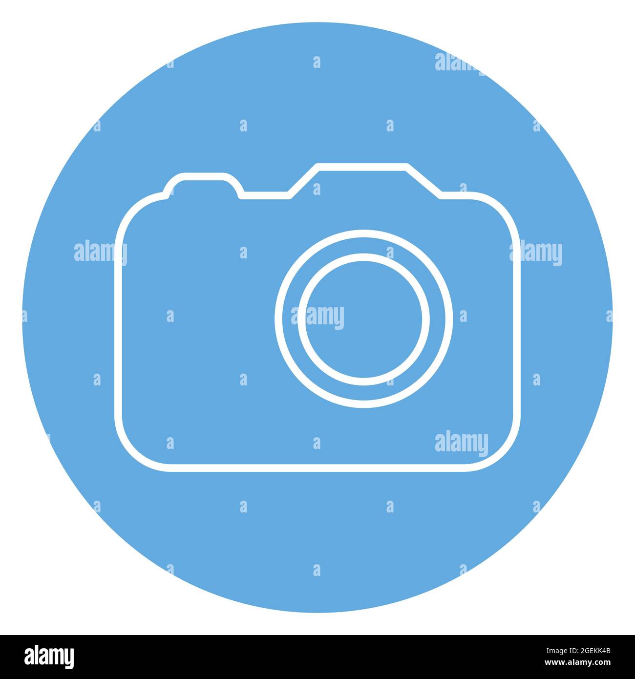 Icon Vector of Camera - Blue Eyes Style - simple illustration. Editable stroke. Design template vector.outline style design.Vector graphic illustratio Stock Vector