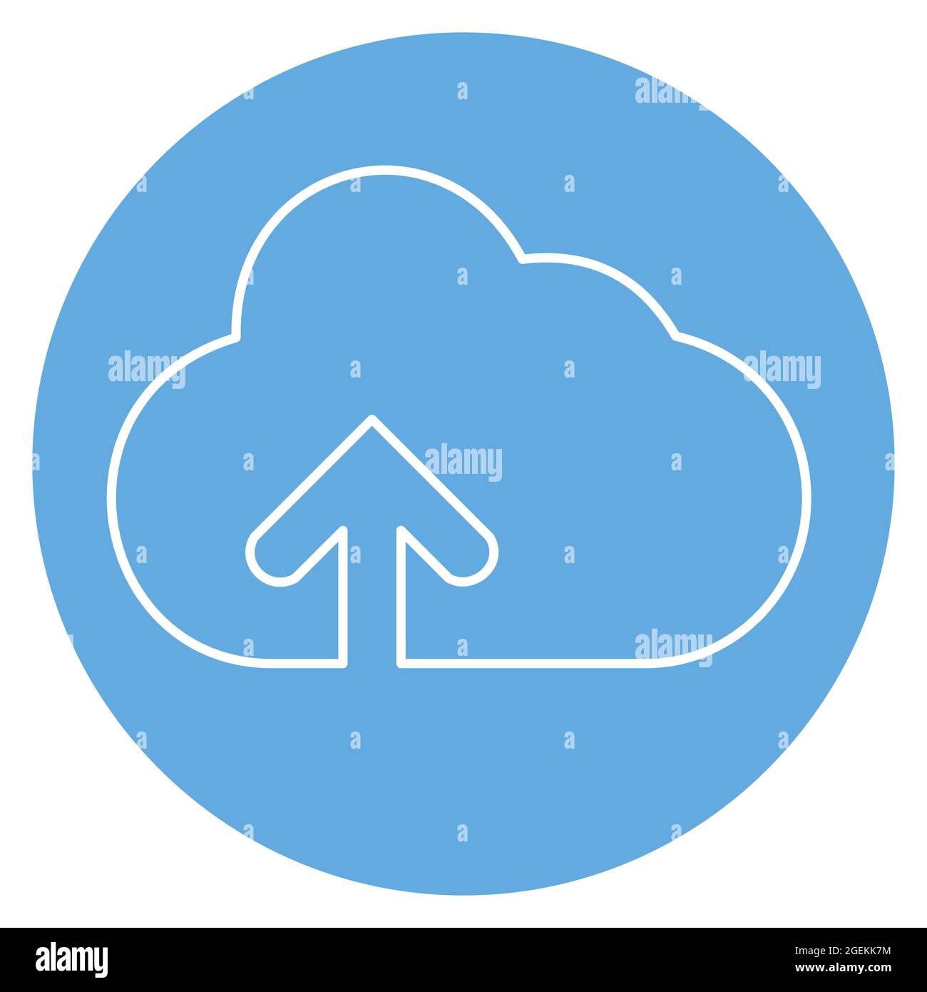 Icon Vector of Cloud with upward arrow Version 2 - Blue Eyes Style ...