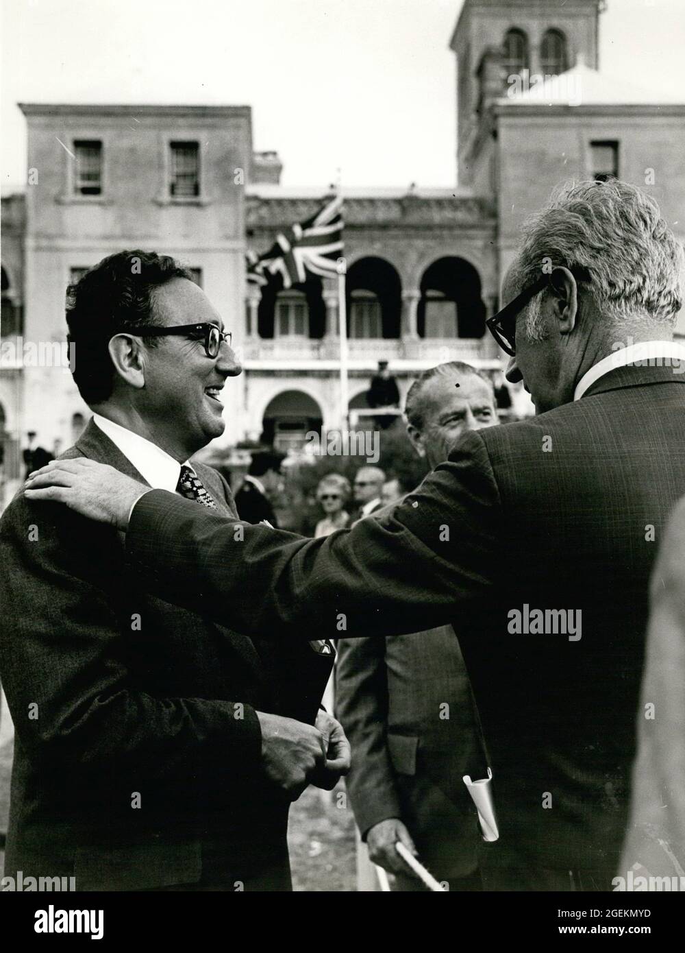 Hamilton, Bermuda. 21st Dec, 1971. Dr. HENRY KISSINGER (left), President Nixon's special adviser