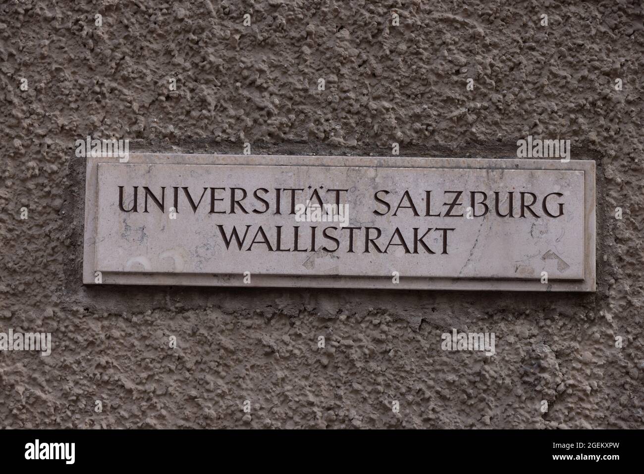 University of Salzburg Wallistrakt in the old town Stock Photo