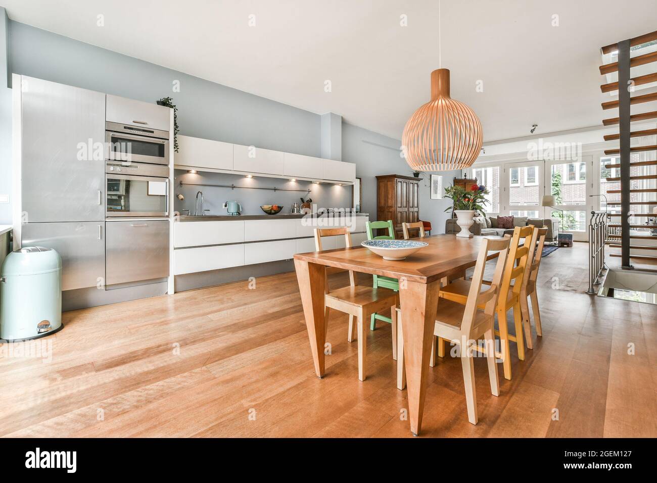 Apartment architecture dining room domestic interior interior design ...