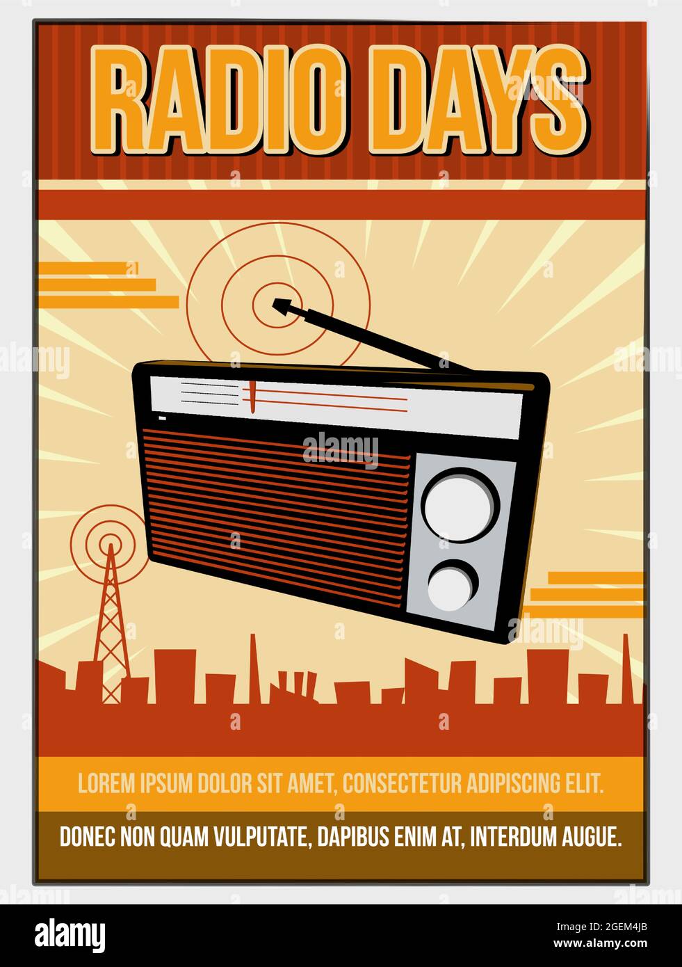 Radio poster hi-res stock photography and images - Alamy