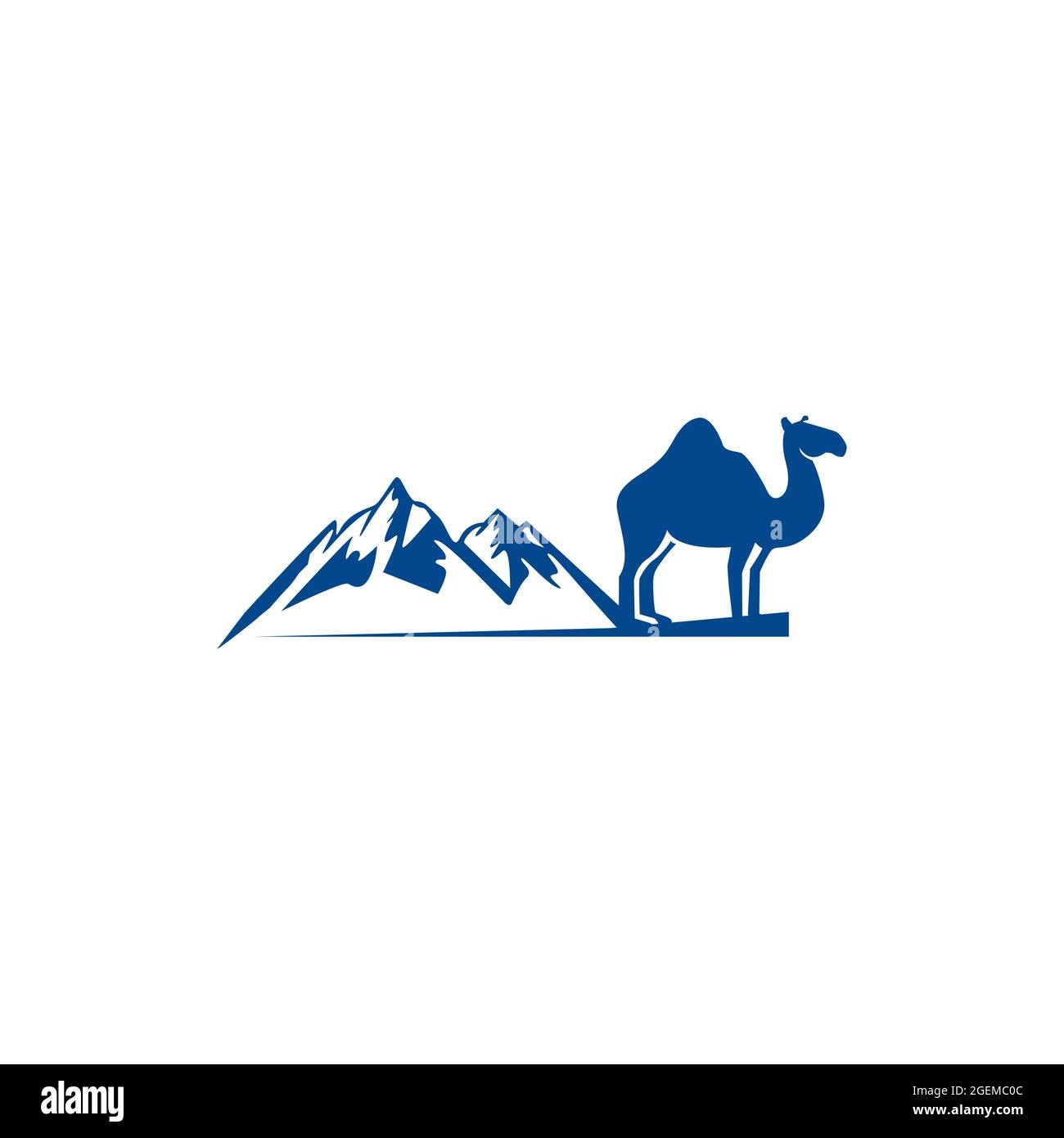 Logo with a symbol of “CAMEL' formed a good symbol.EPS 10 Stock Vector