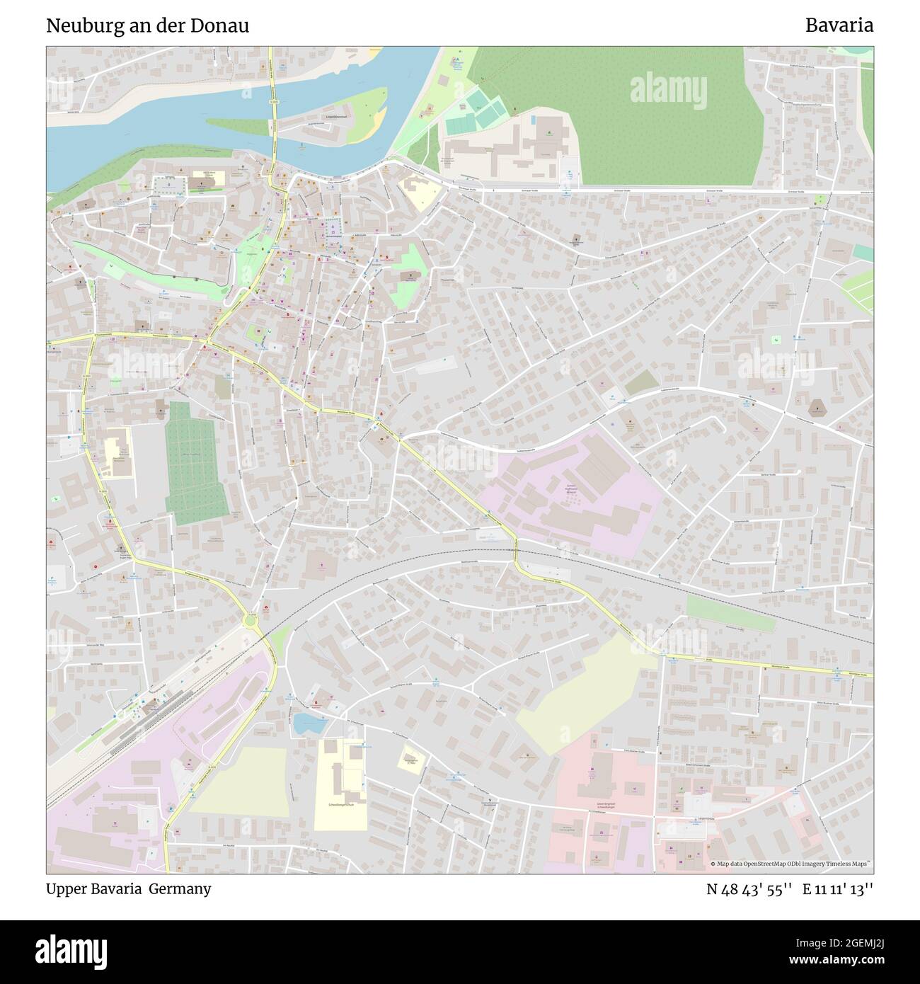Neuberger Map Neuburg donau hi-res stock photography and images - Alamy