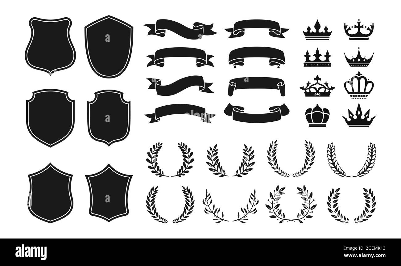 Knight heraldic emblem german shield Royalty Free Vector