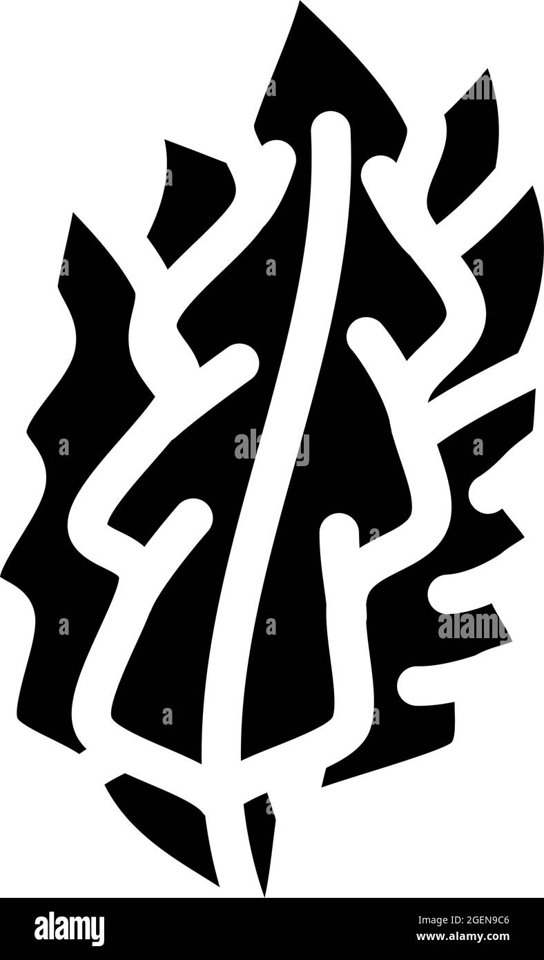 japanese kelp seaweed glyph icon vector illustration Stock Vector