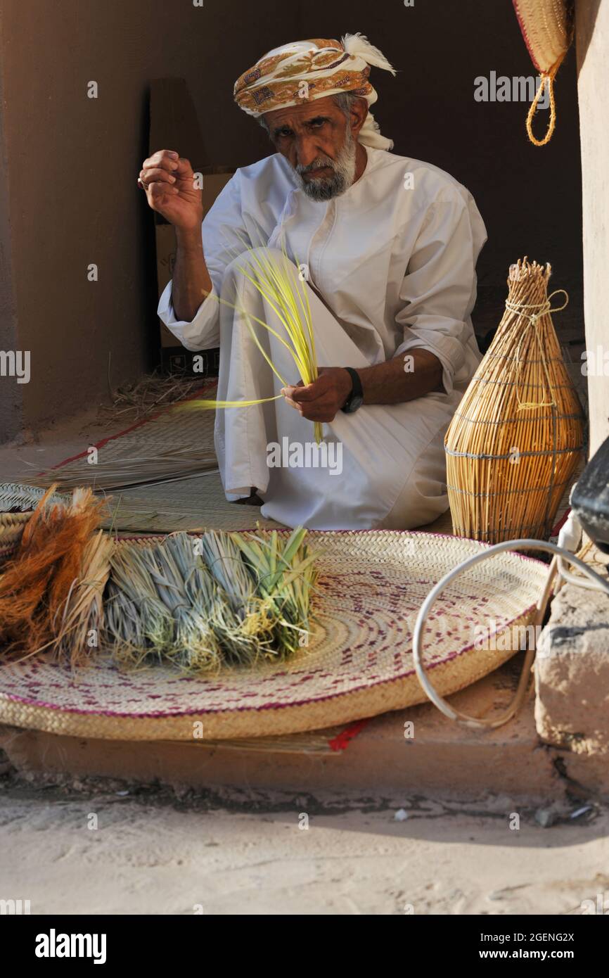 Omani handicraft - Muscat festival Stock Photo