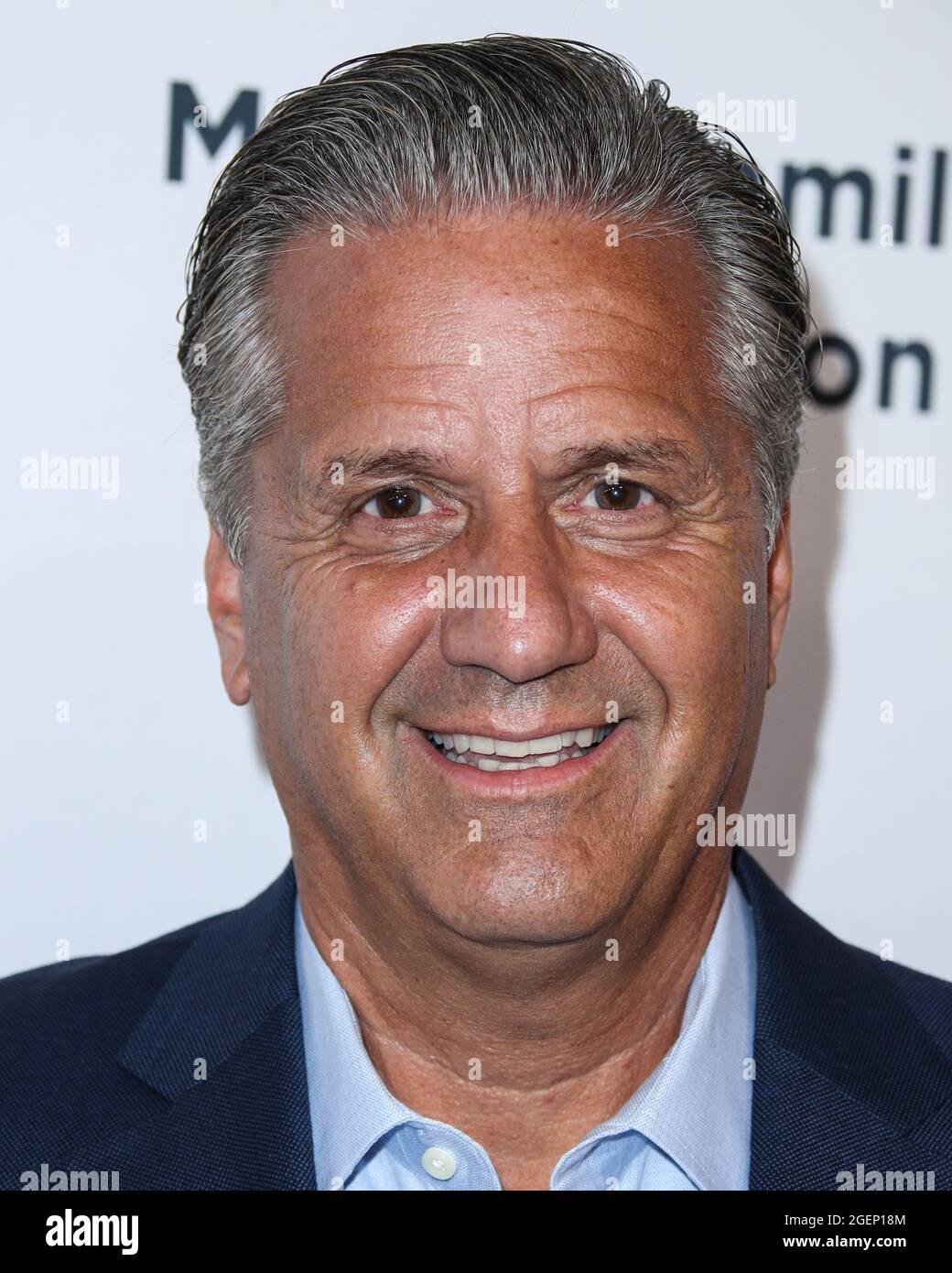 Beverly Hills, USA. 20th Aug, 2021. BEVERLY HILLS, LOS ANGELES, CALIFORNIA, USA - AUGUST 20: American basketball coach John Calipari arrives at the 21st Annual Harold and Carole Pump Foundation Gala held at The Beverly Hilton Hotel on August 20, 2021 in Beverly Hills, Los Angeles, California, USA. (Photo by Xavier Collin/Image Press Agency) Credit: Image Press Agency/Alamy Live News Stock Photo