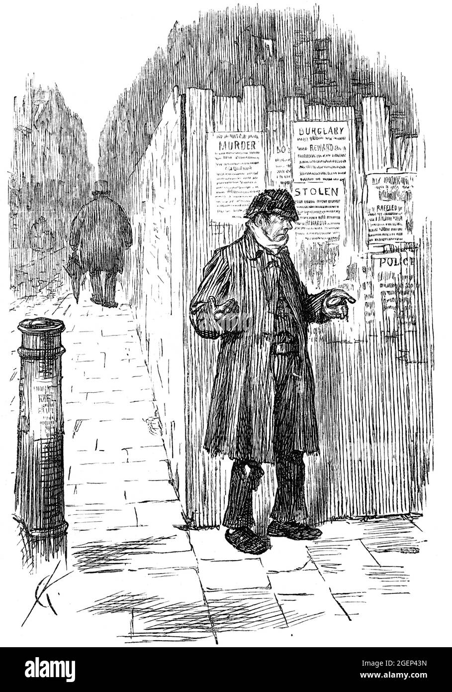 Crime in Victorian London 19th Century JAck The Ripper Stock Photo