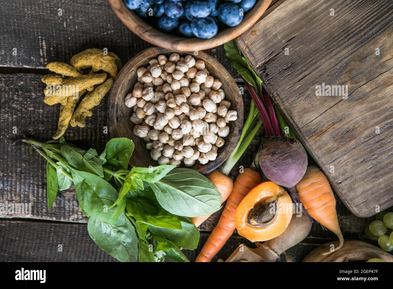 Large collection of the worlds healthiest foods very high in