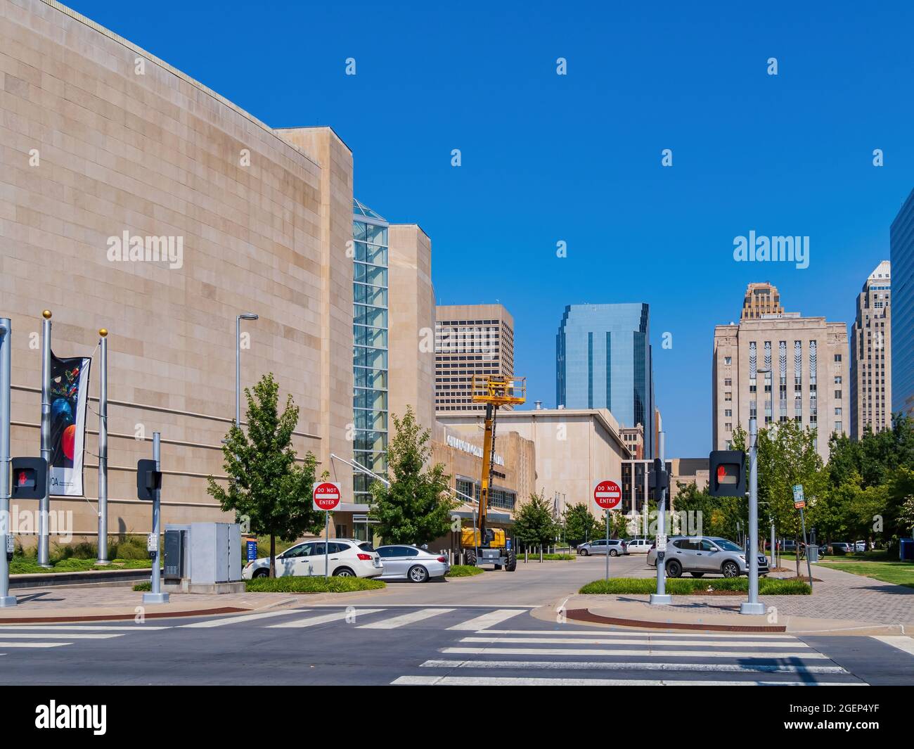Oklahoma, AUG 9, 2021 - Sunny view of the Oklahoma City Museum of Art Stock Photo