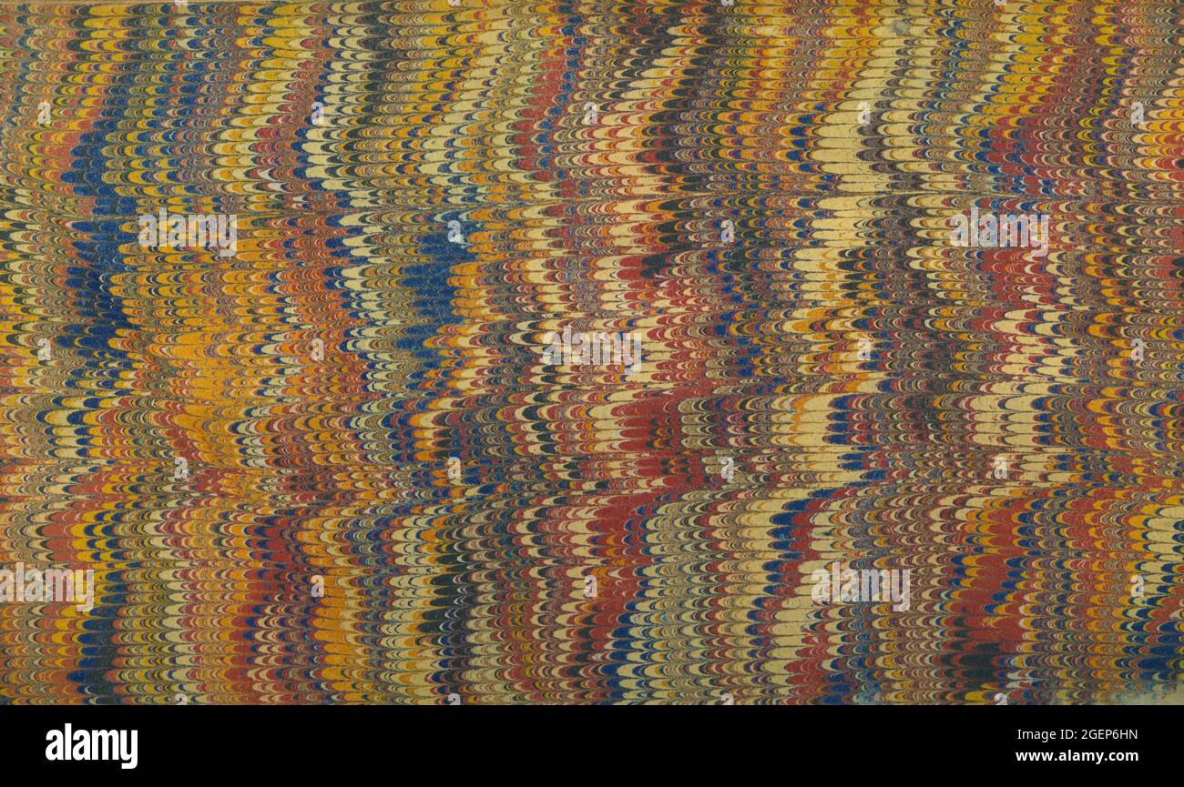 Victorian Marbling Paper Effect Style Stock Photo