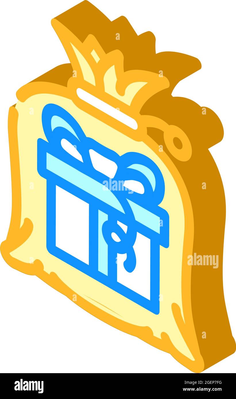 bag gift isometric icon vector illustration Stock Vector Image & Art ...