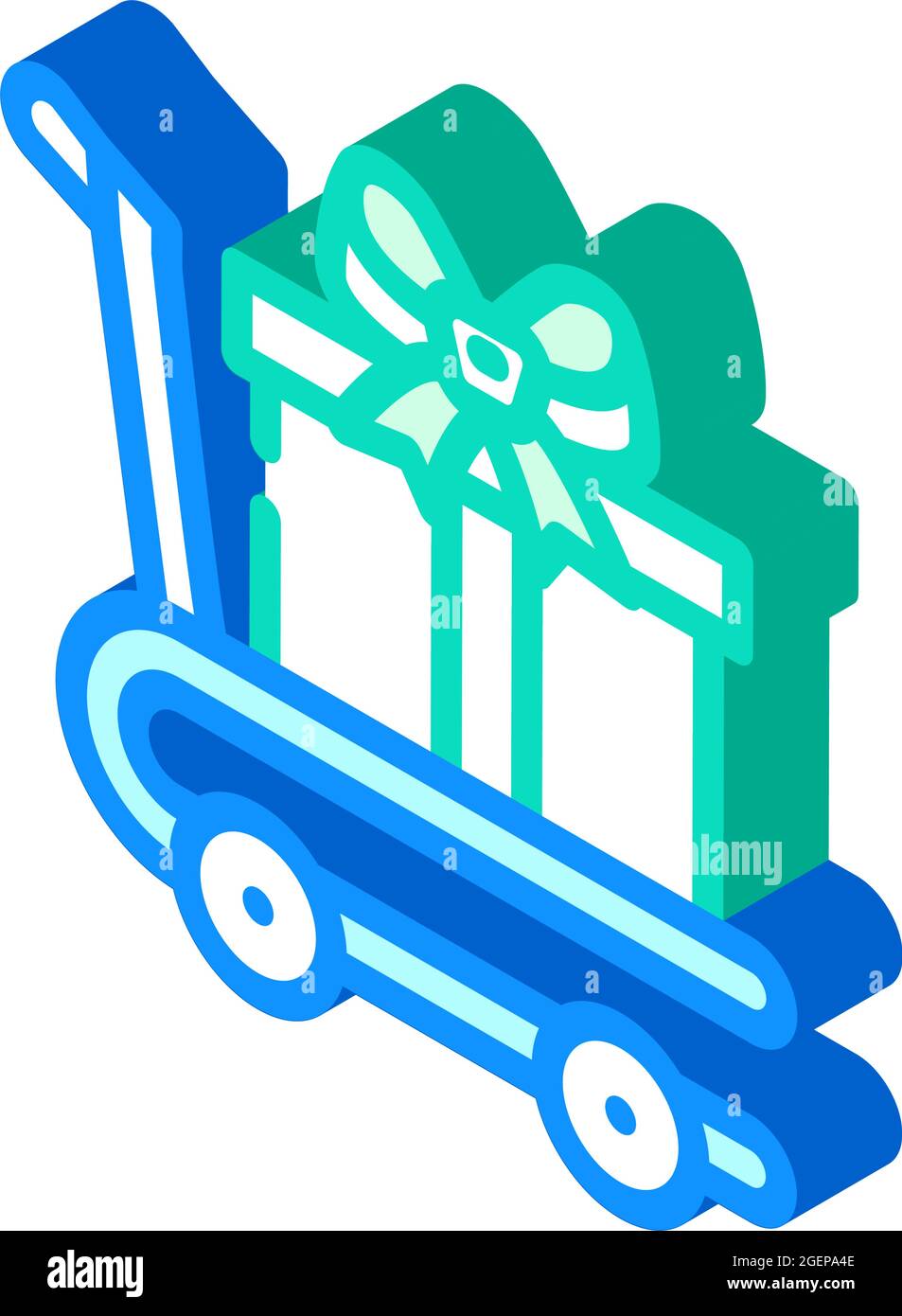 3d truck gift box delivery Stock Vector Images - Alamy