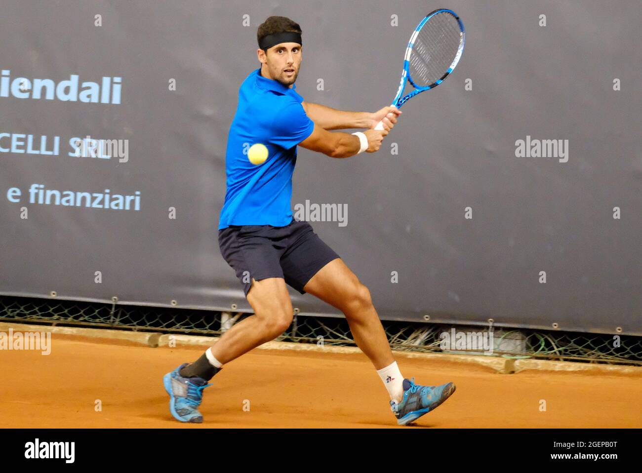 Carlos Taberner (Spain) during ATP80 Challenger Verona - Friday, Tennis Internationals, Verona, Italy, 20 Aug 2 - Photo .LiveMedia/Roberto Tommasini Stock Photo