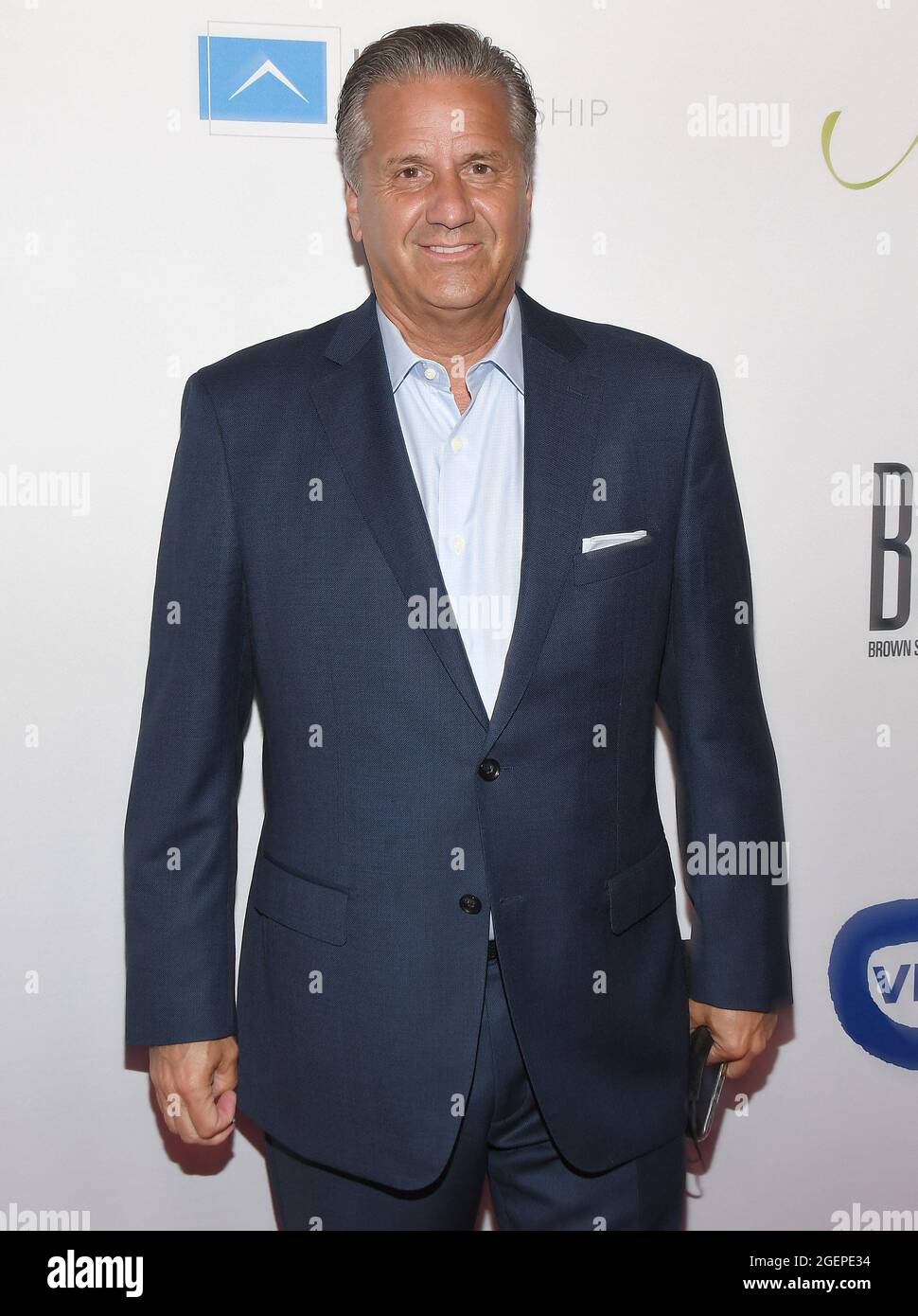 John Calipari arrives at the 21st Annual Harold and Carole Pump Foundation Gala held at the Beverly Hilton in Beverly Hills, CA on Friday, ?August 20, 2021. (Photo By Sthanlee B. Mirador/Sipa USA) Stock Photo