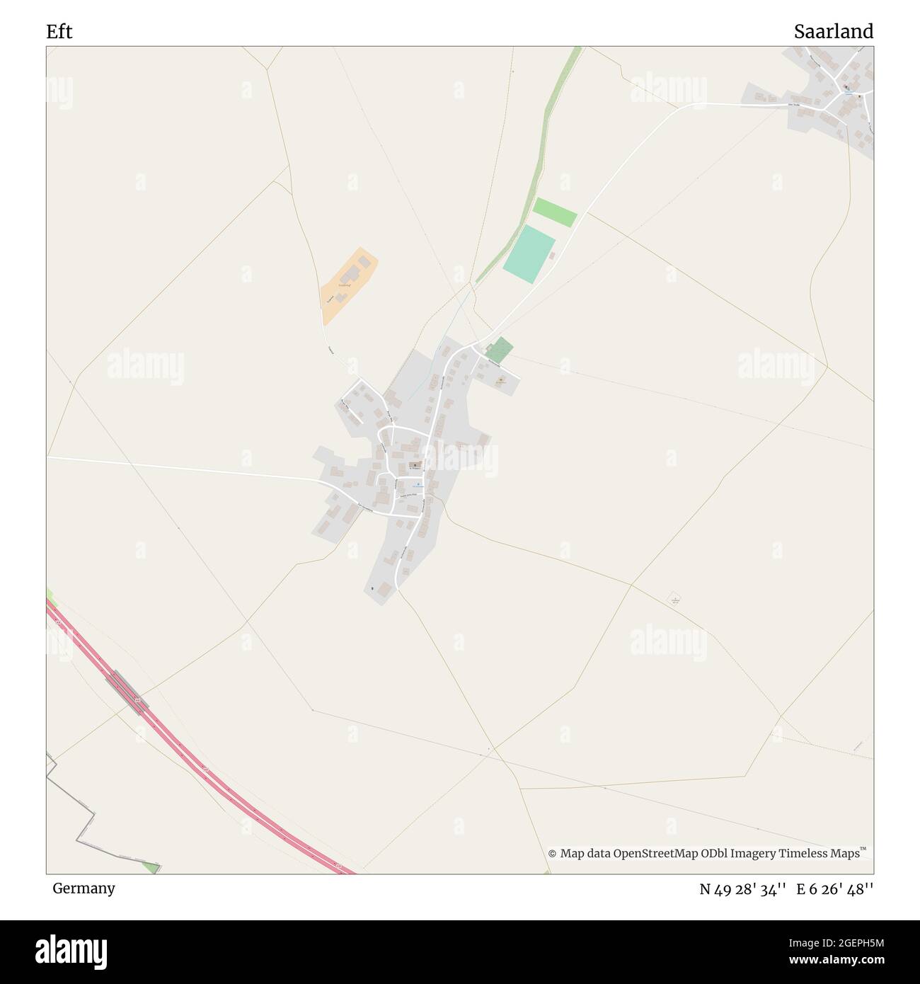 Eft Germany Saarland N 49 28 34 E 6 26 48 Map Timeless Map Published In 21 Travelers Explorers And Adventurers Like Florence Nightingale David Livingstone Ernest Shackleton Lewis And Clark And