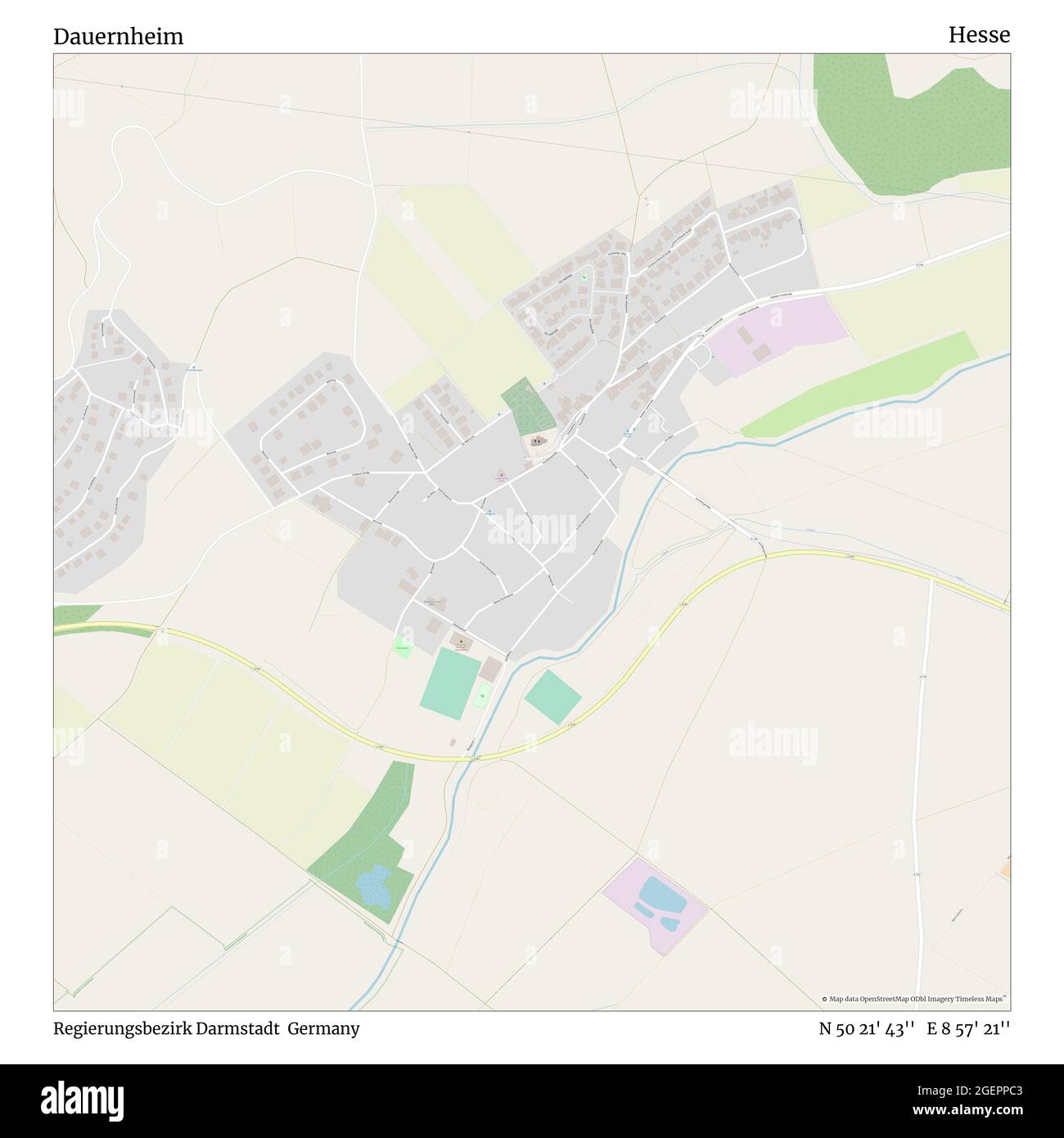 Dauernheim, Regierungsbezirk Darmstadt, Germany, Hesse, N 50 21' 43'', E 8  57' 21'', map, Timeless Map published in 2021. Travelers, explorers and  adventurers like Florence Nightingale, David Livingstone, Ernest  Shackleton, Lewis and