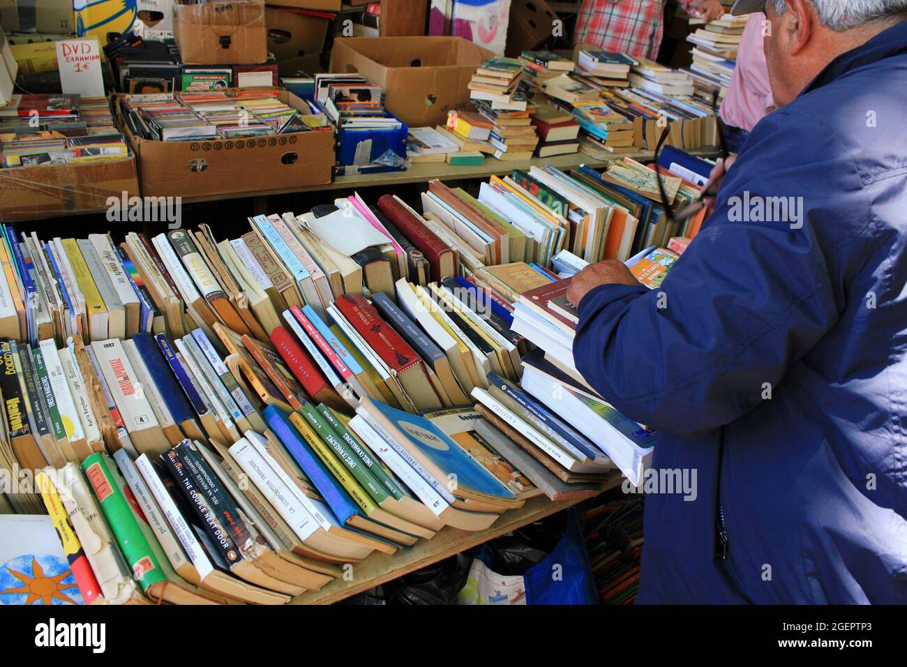 Greece, Athens, June 28 2020 - Bookstore with old books and magazines in  Monastiraki district Stock Photo - Alamy