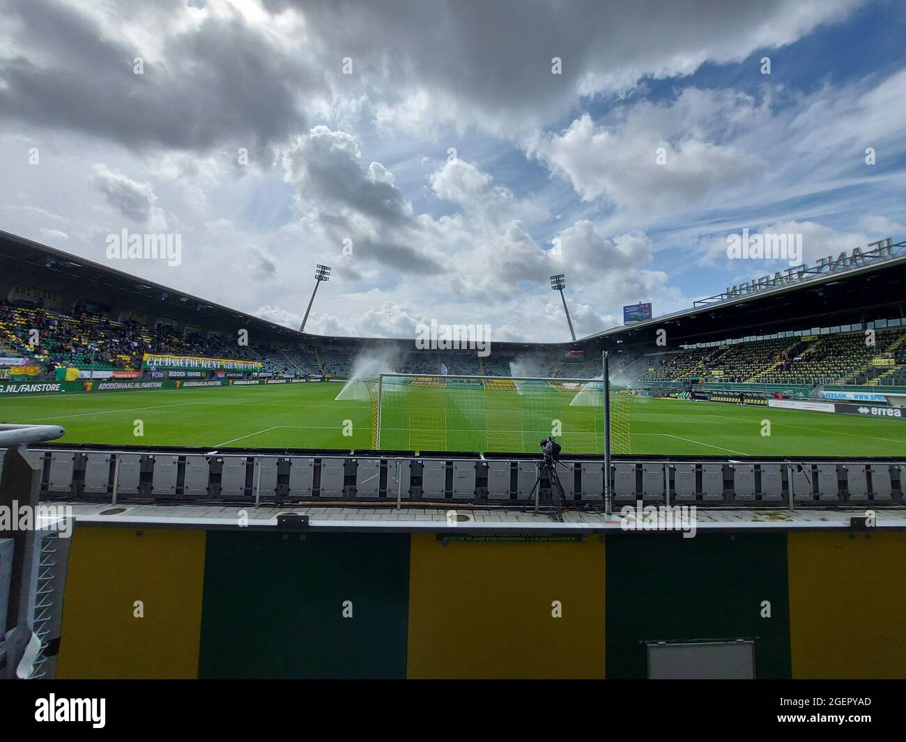 Football match in the Cars Jeans Stadium, home of ADO Den Haag in the  Netherlands Stock Photo - Alamy