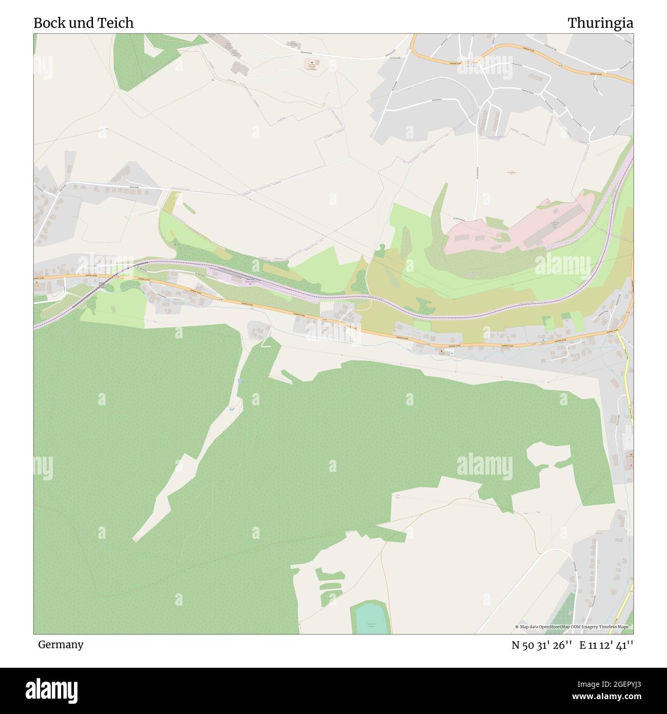 Bock und Teich, Germany, Thuringia, N 50 31' 26'', E 11 12' 41'', map