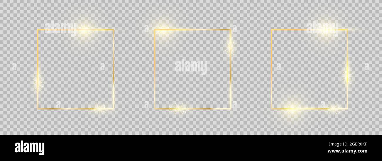 https://c8.alamy.com/comp/2GER0KP/golden-frame-square-gold-border-set-gold-frames-collection-with-glowing-effects-2GER0KP.jpg