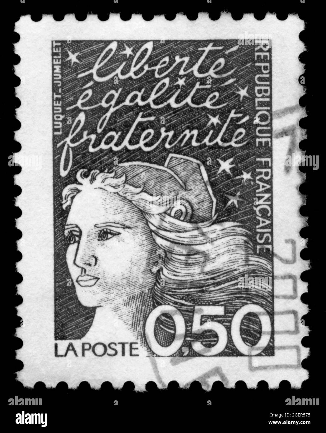 Stamp print in France Stock Photo Alamy