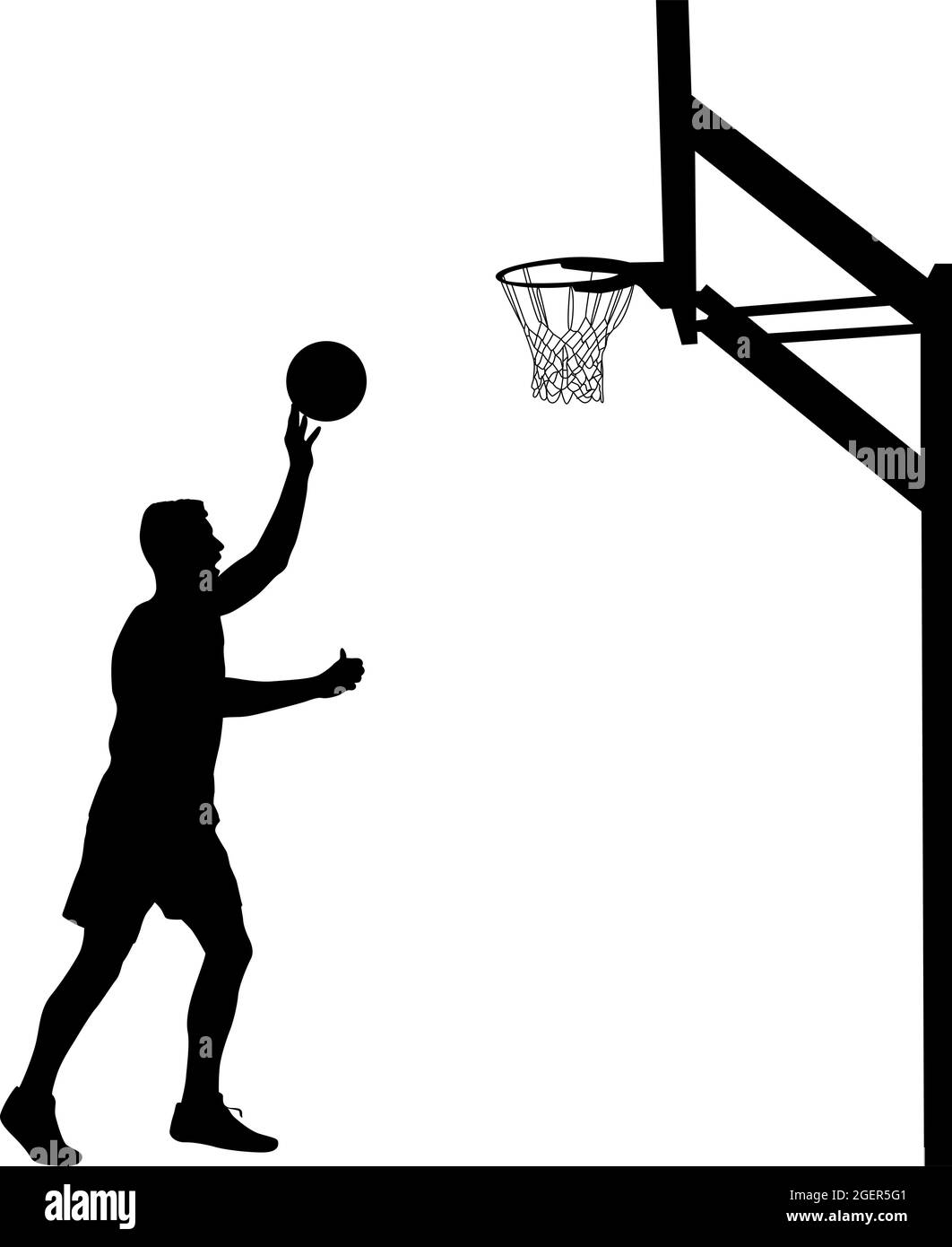 Basketball player silhouettes Stock Vector by ©nebojsa78 2686676