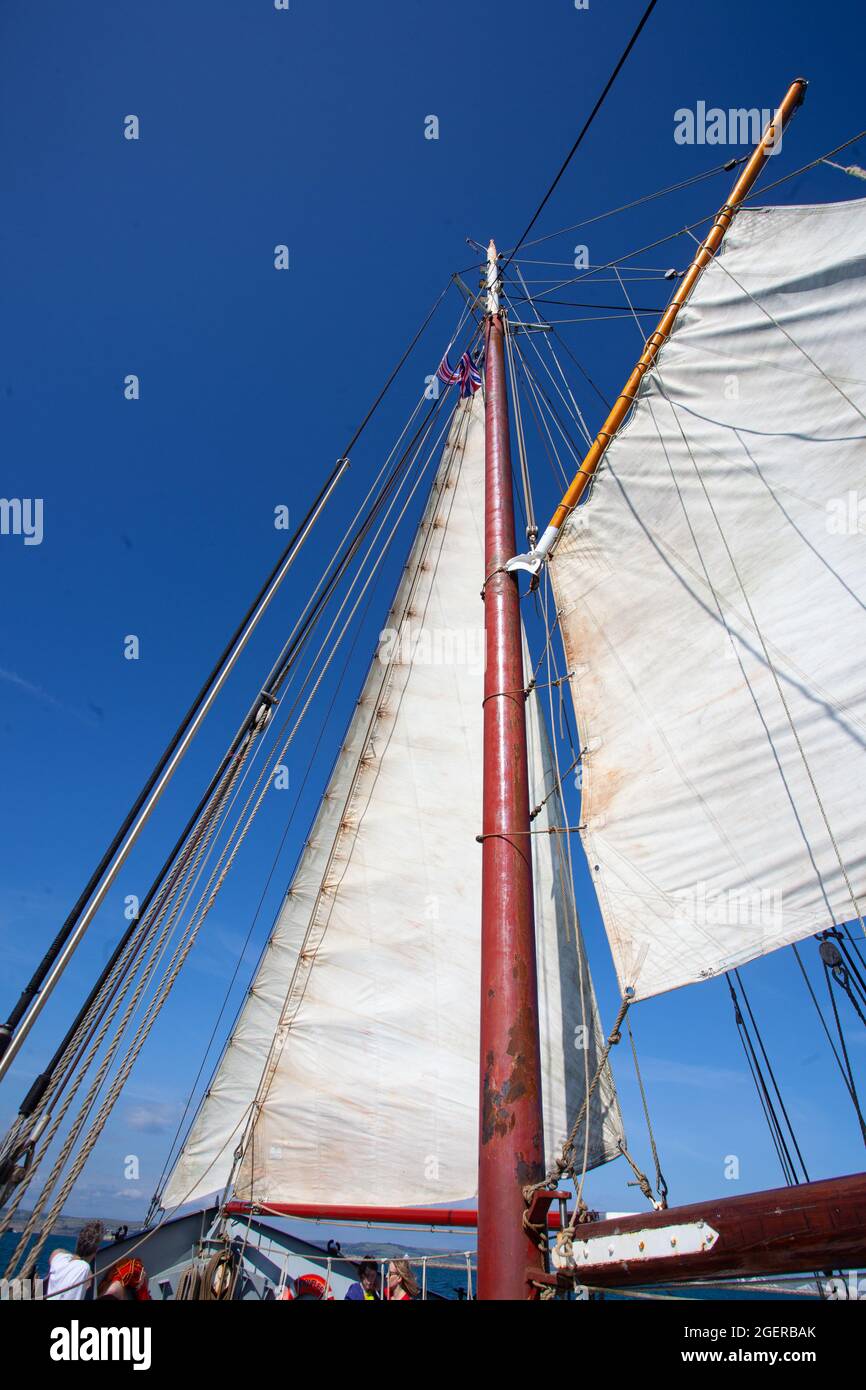 sails on the sea Stock Photo