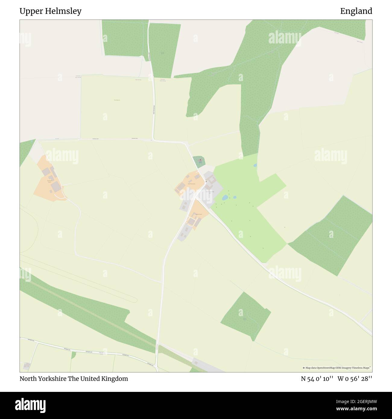 Helmsley North Yorkshire Map Upper Helmsley, North Yorkshire, United Kingdom, England, N 54 0' 10'', W 0  56' 28'', Map, Timeless Map Published In 2021. Travelers, Explorers And  Adventurers Like Florence Nightingale, David Livingstone, Ernest Shackleton,